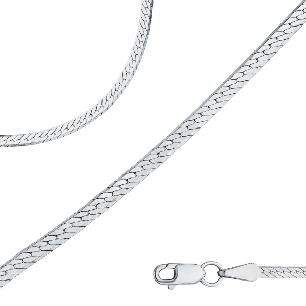 Цепь из серебра 925, плетение «Снейк»